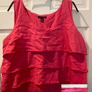 Tommy Hilfiger Pink Ruffle Tank